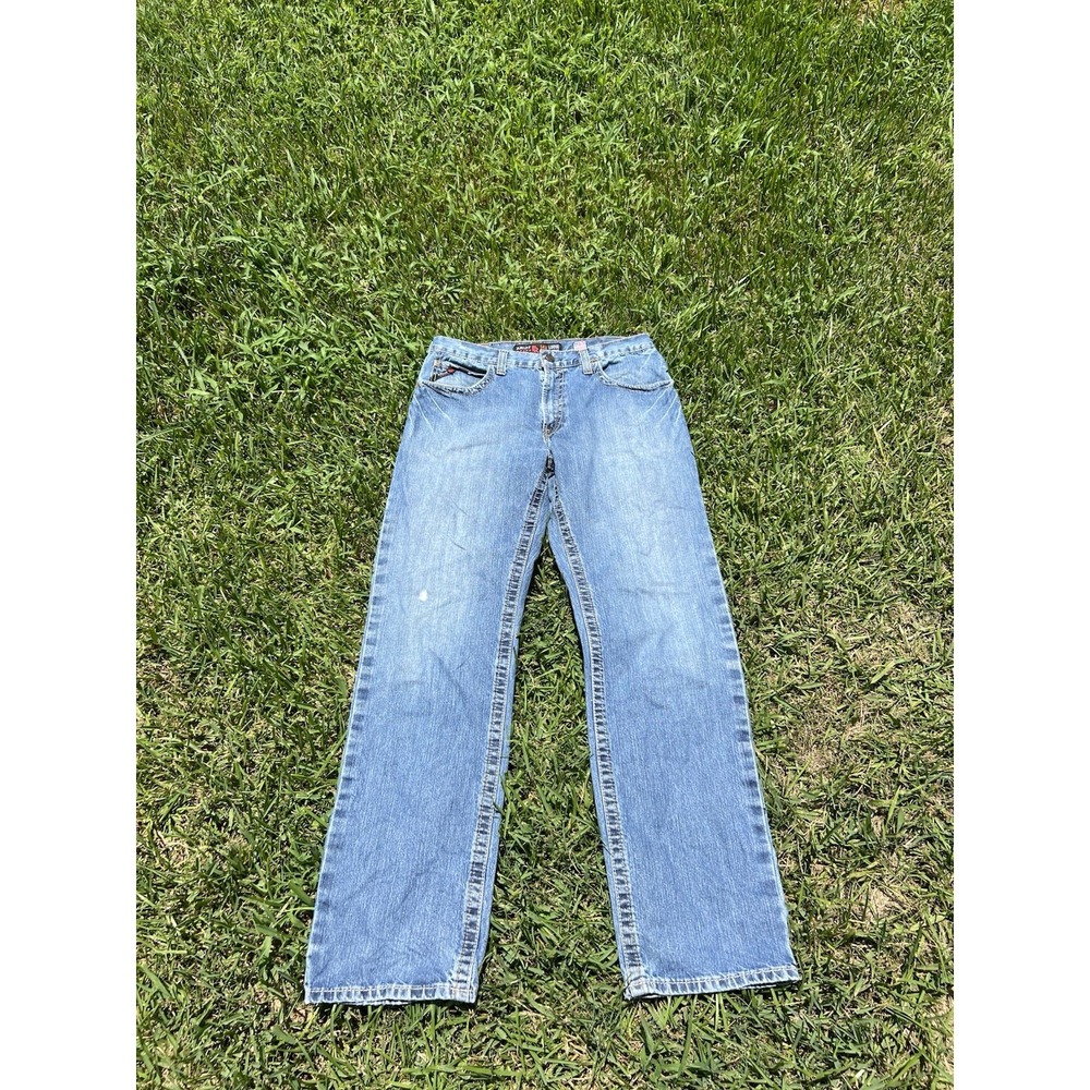 Ariat FR M3 Loose Straight CAT 2112 Jeans Mens 33x35 Flame Resistant Distressed